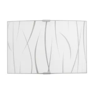 APPLIQUE SIMONE 30 1XE27 VETRO LASTRA BIANCO (4