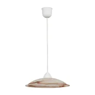 LAMPADA SOSP DUNA 30 1XE27 ALABASTRO TABACCO