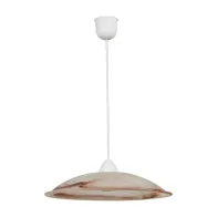 LAMPADA SOSP DUNA 40 1XE27 ALABASTRO TABACCO