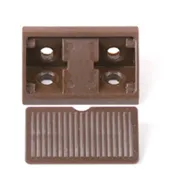 GIUNZIONE ANGOLARE IN PLASTICA MARRONE (100