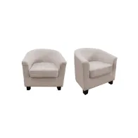 POLTRONA MAJA MARRONE CHIARO