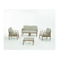 SALOTTO GARDA 4 PZ C/CUSCINI TORTORA