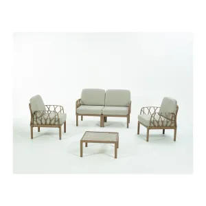 SALOTTO GARDA 4 PZ C/CUSCINI TORTORA