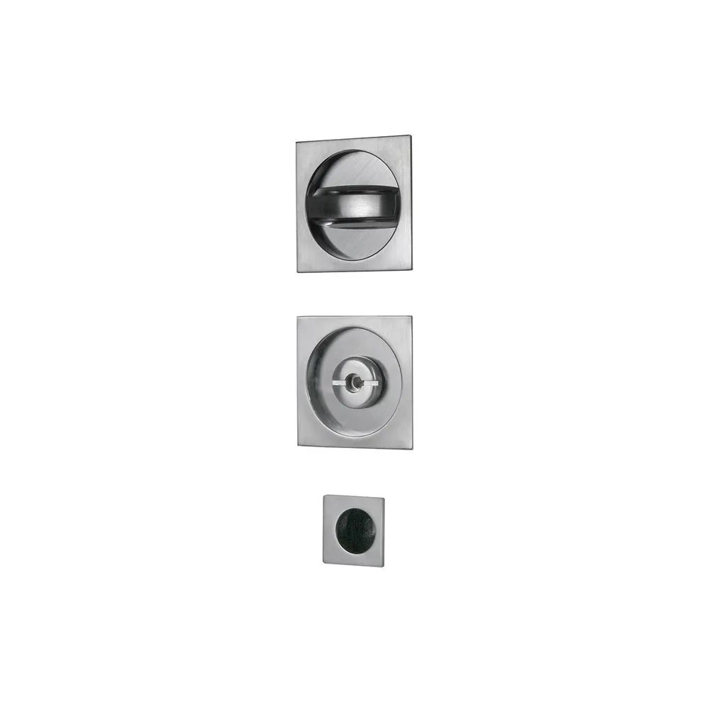 KIT MANIGLIE QUADRO PORTE SCORREVOLI CROMO