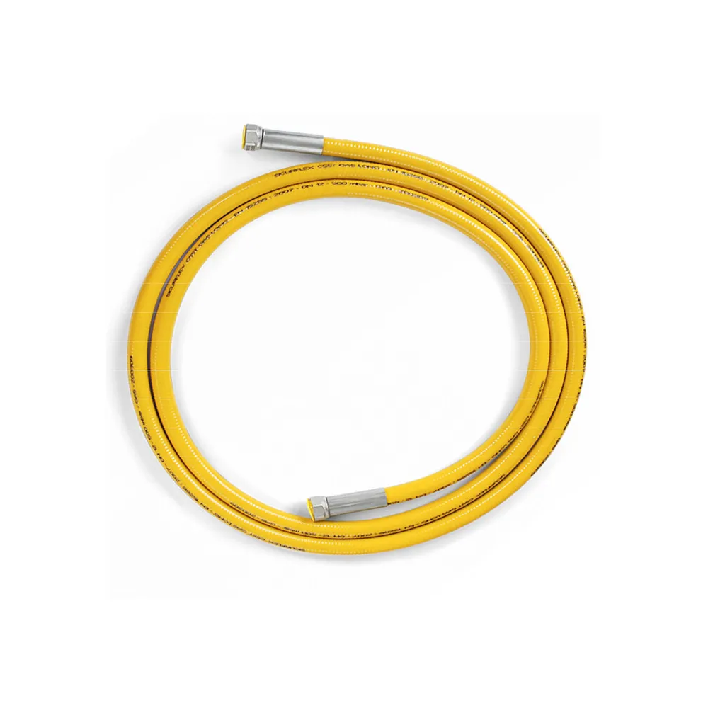 TUBO FLESSIBILE GAS 500 CM F F 1/2 UNI15266 GIALLO