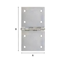 CERNIERA RETTANGOLARE 76X140 MM ZINCATA (12