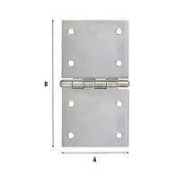 CERNIERA RETTANGOLARE 76X140 MM ZINCATA (12