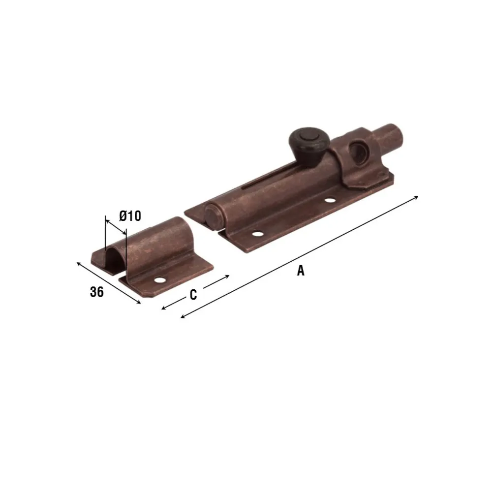 CATENACCIO PORTALUCCHETTO 248 BRONZ 105 MM (10 CATENACCIO PORTALUCCHETTO 248 BRONZ 105 MM (10
