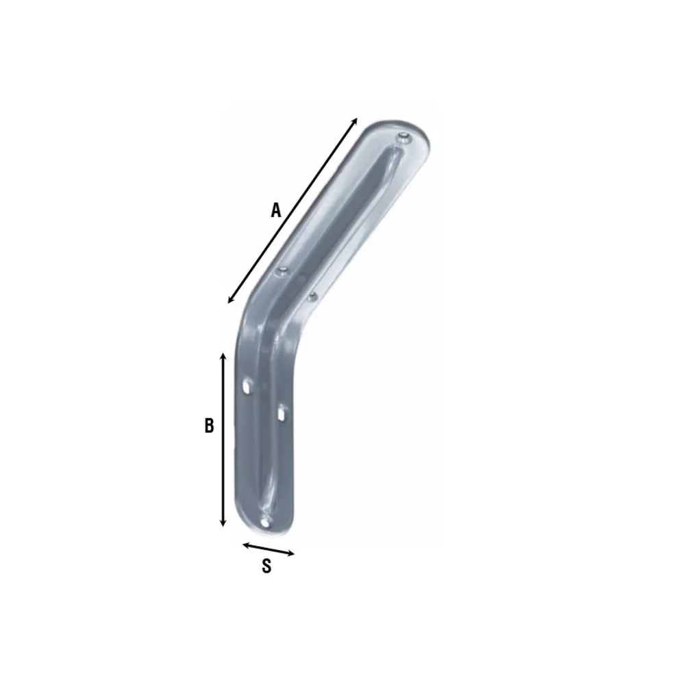 REGGIMENSOLA ACCIAIO 2522 BIANCO 350 MM (10 REGGIMENSOLA ACCIAIO 2522 BIANCO 350 MM (10