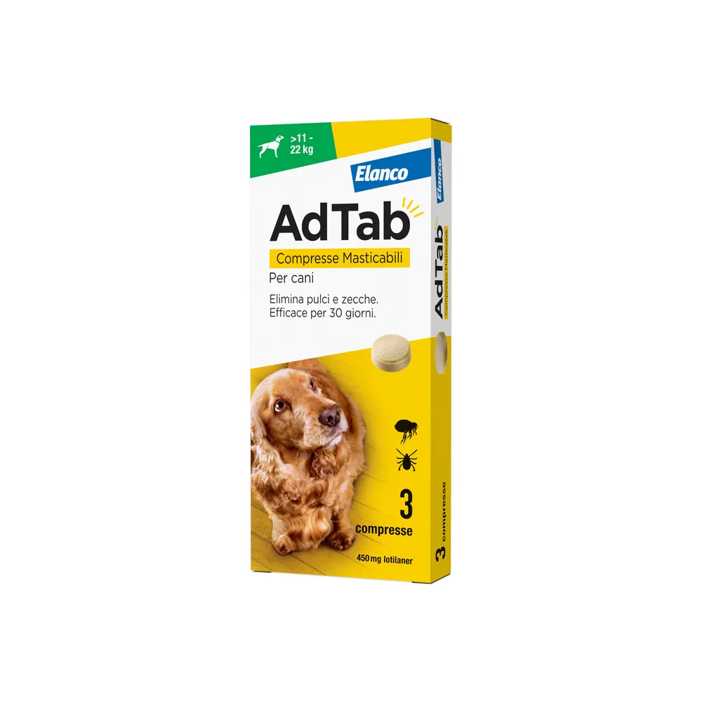 ADTAB COMPRESSE MASTICABILI P/CANI 11 - 22 KG