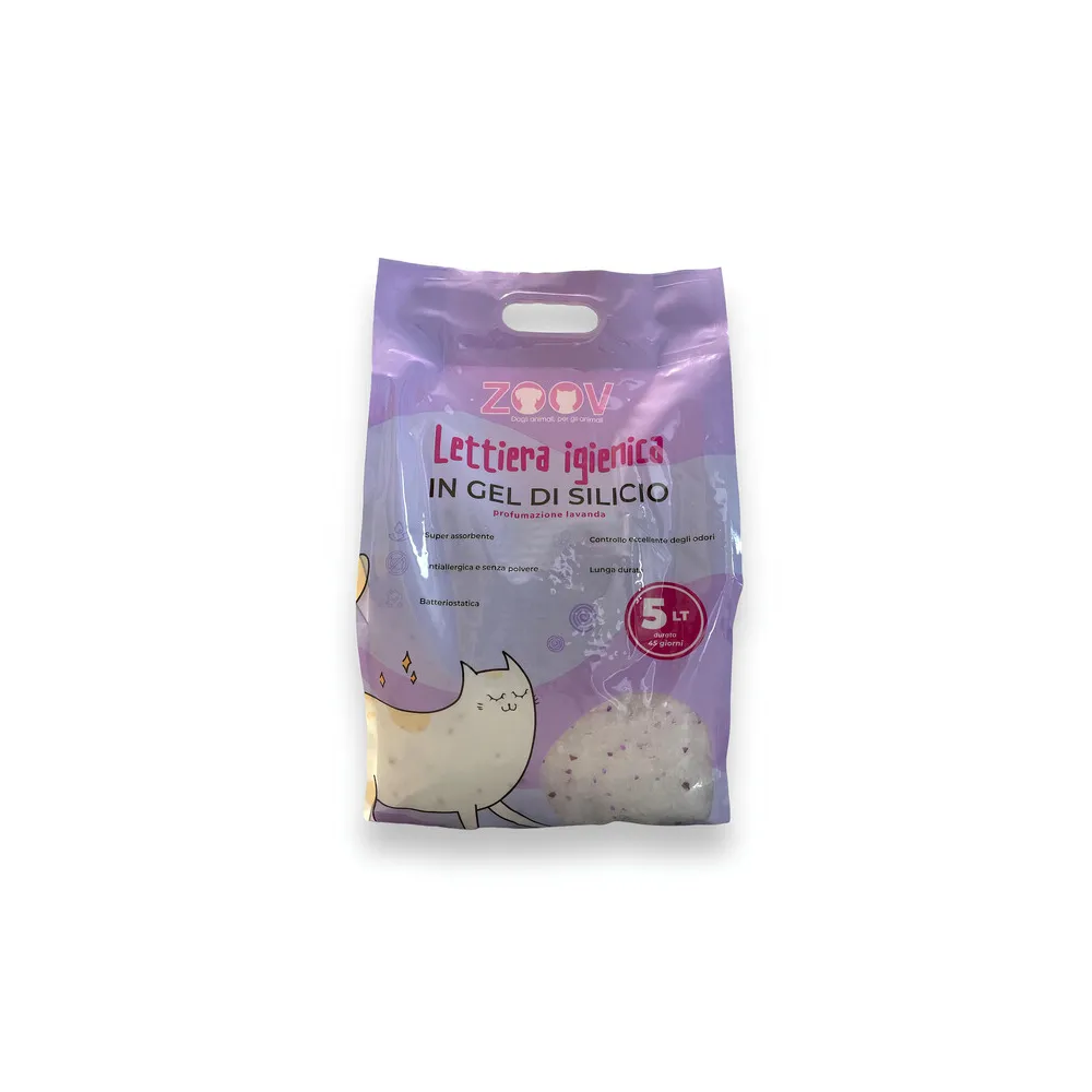 LETTIERA GATTO IN SILICIO LAVANDA 5 L