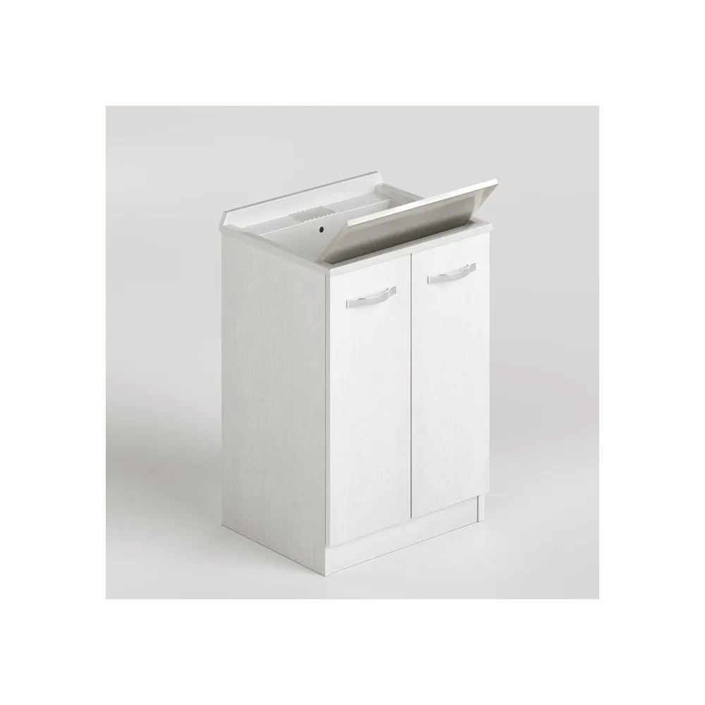 LAUNDRY LAVATOIO 2A 61X50X86 CM BIANCO FRASSINO