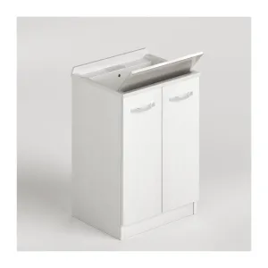 LAUNDRY LAVATOIO 2A 61X50X86 CM BIANCO FRASSINO