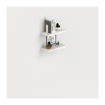 LAUNDRY COPPIA MENSOLE 45X23 CM BIANCO FRASS