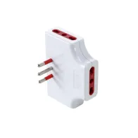 ROSI 78132 ADATTATORE PIATTO TRIPLO 10A 3PR BIP C/LIMIT