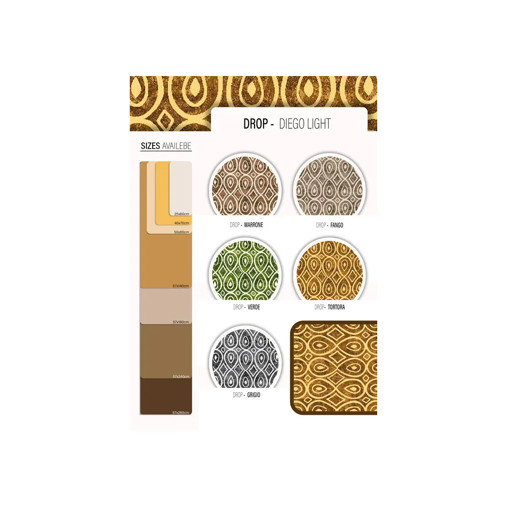 TAPPETO CUCINA DROP 40X 70 CM ASSORTITO (20 TAPPETO CUCINA DROP 40X 70 CM ASSORTITO (20