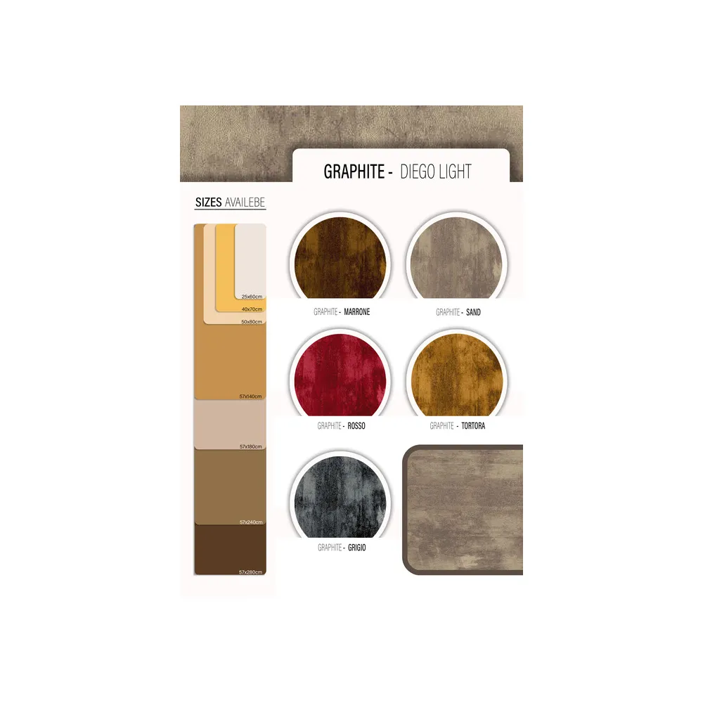 TAPPETO CUCINA GRAPHITE 57X280 CM ASSORTITO (10