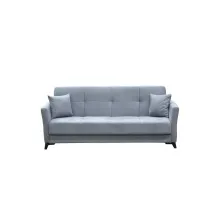 DIVANO PRONTOLETTO 3P LOREN VELL.79-003 GRIGIO CH.