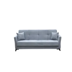 DIVANO PRONTOLETTO 3P LOREN VELL.79-003 GRIGIO CH.