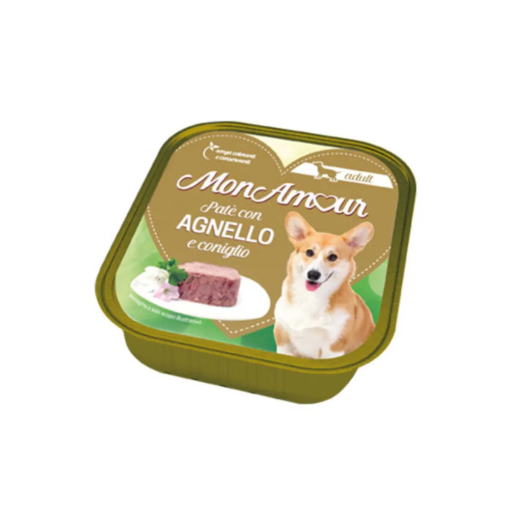 CIBO CANE MONAMOUR 300 G AGNELLO E CONIGLIO (18