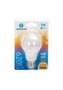 LAMPADINA LED A5 A60 7W E27 - 3000K