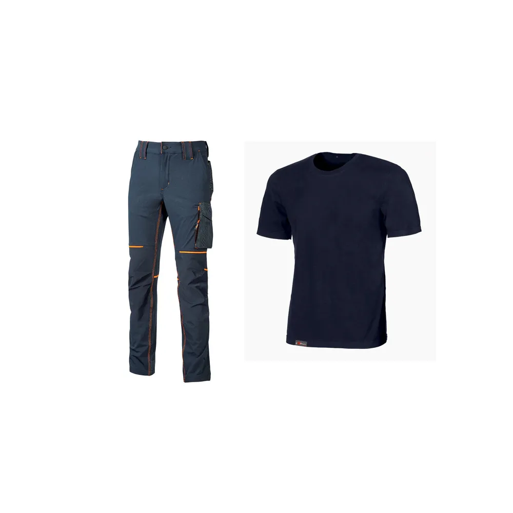 WORKWEAR KIT T-SHIRT+ PANTAL DEEP BLUE TG L WORKWEAR KIT T-SHIRT+ PANTAL DEEP BLUE TG L