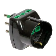 FME 82.241 ADATTATORE 16A 2P+T-2 BIPAS SCHUK NERO