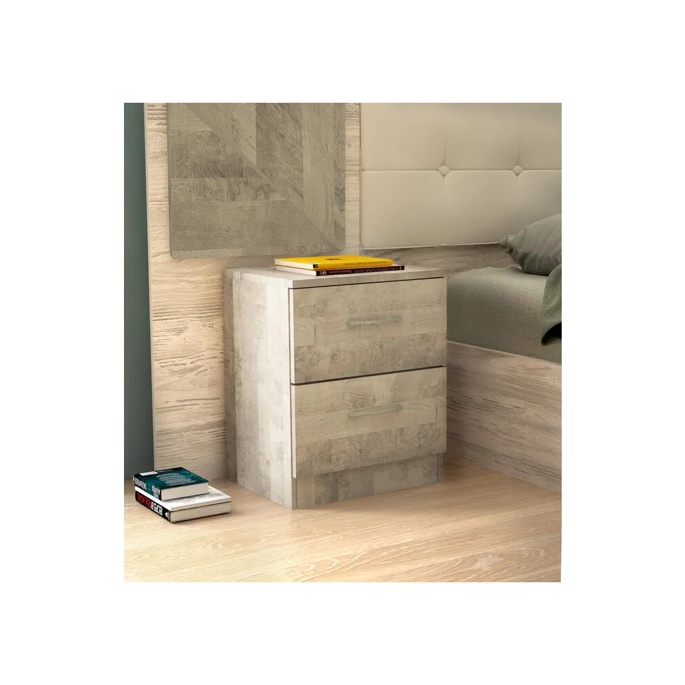 KIT COMODINO 2C 45X34XH47 CM ROVERE PL.
