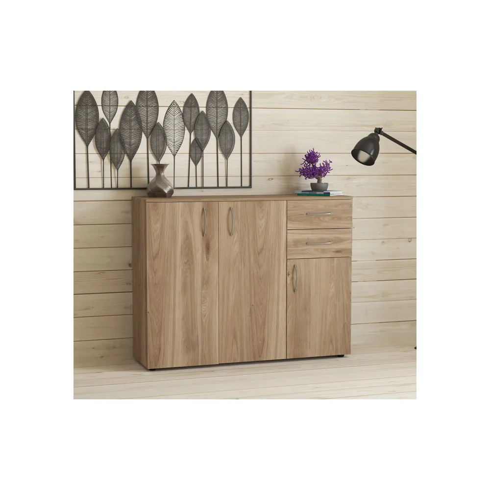KIT MOBILE 3A+2C 102X35X91 CM ROVERE
