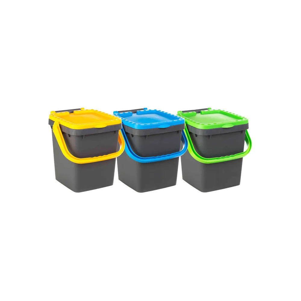 PATTUMIERA 20 L ECOPLUS C/MANIGLIA KIT 3 PEZZI PATTUMIERA 20 L ECOPLUS C/MANIGLIA KIT 3 PEZZI