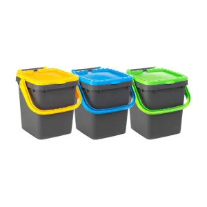 PATTUMIERA  20 L ECOPLUS C/MANIGLIA KIT 3 PEZZI
