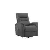 POLTRONA RECLINER SOFT DUE MOTORI TESSUTO GRIGIO