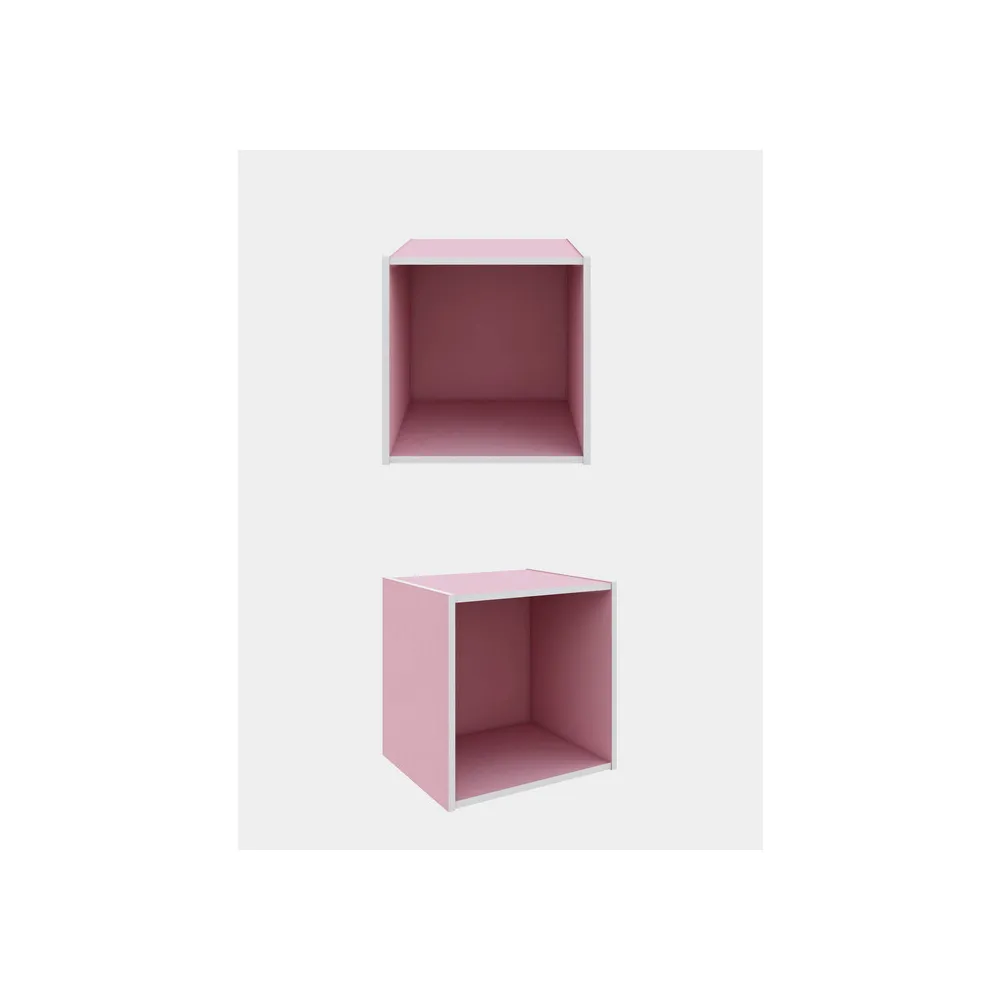 CUBO 35X35X29 CM ROSA