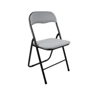 SEDIA PIEGHEVOLE BOUCLE POLO GRIGIO CHIARO 6 (6