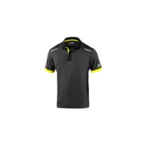 SPARCO POLO TOLEDO GREY YELLOW TG XS