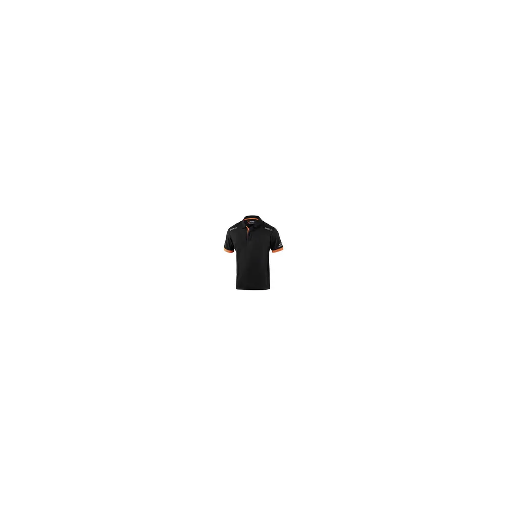 SPARCO POLO TOLEDO BLACK ORANGE TG XS SPARCO POLO TOLEDO BLACK ORANGE TG XS