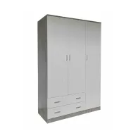 ARMADIO SPACE 3A+2C CEMENTO/BIANCO F.CM 120X52X190