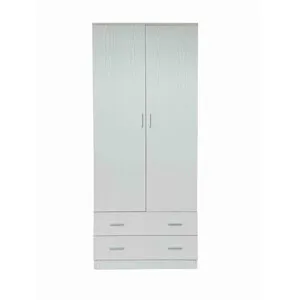 ARMADIO SPACE 2+2C BIANCO FRASSINO CM 80X52X190