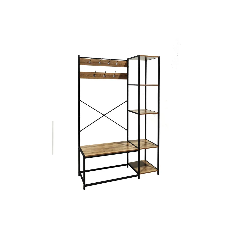 INDUSTRIAL APPENDIABITI METAL/QUERCIA 110X40X180 CM