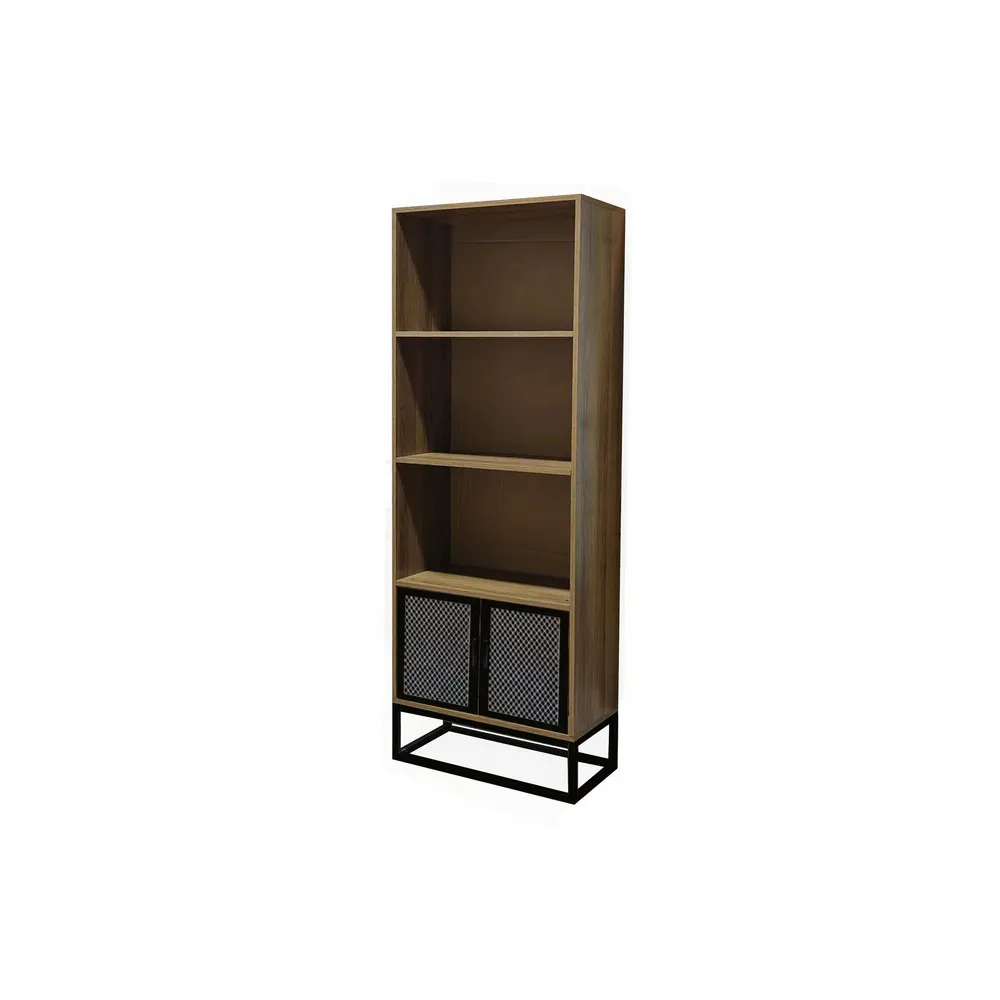 INDUSTRIAL LIBRERIA METAL/QUERCIA 60X30X180 CM