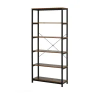 INDUSTRIAL LIBRERIA METAL/QUERCIA 80X30X180 CM