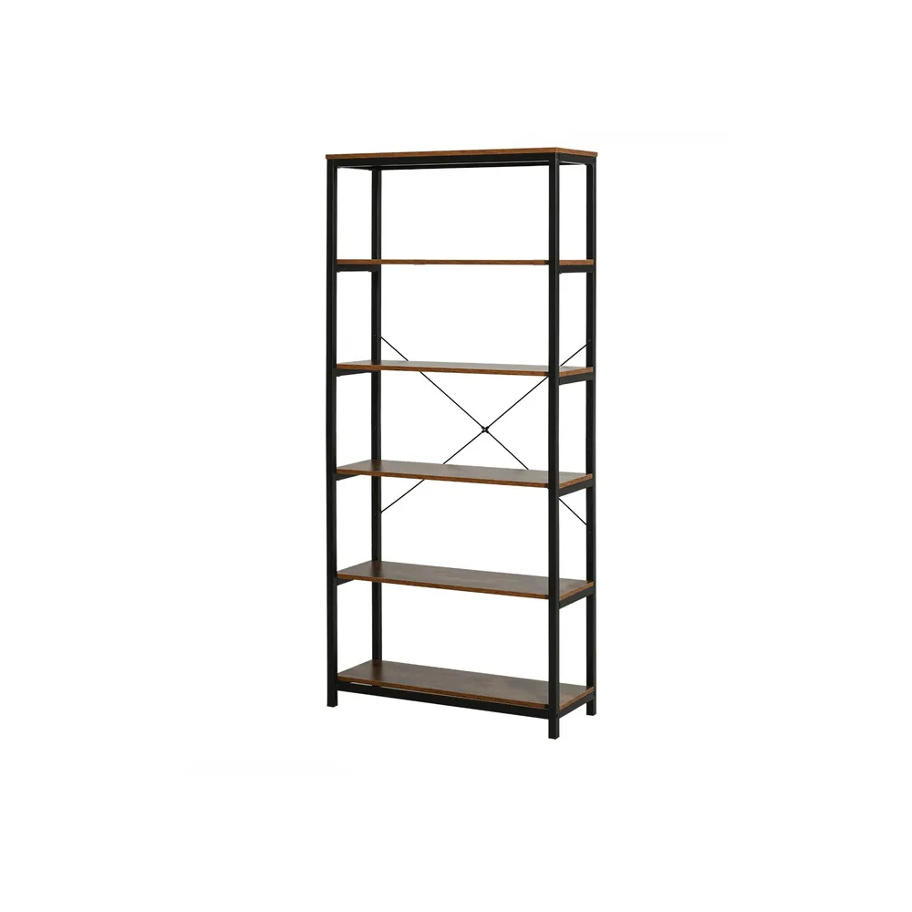 INDUSTRIAL LIBRERIA METAL/QUERCIA 80X30X180 CM
