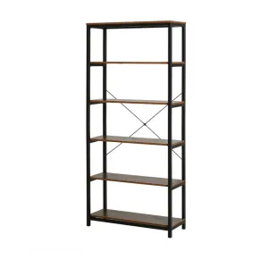 INDUSTRIAL LIBRERIA METAL/QUERCIA 80X30X180 CM