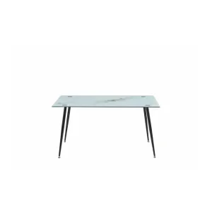 TAVOLO MIRROR 120X80X75 VETRO MARMO 290 LUCIDO