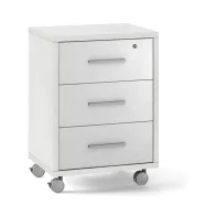 UFFICIO DOUBLE CASSETTIERA 3C 71X51 CM OSSIDO