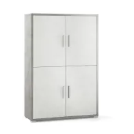 UFFICIO DOUBLE MOBILE 4A 161X108 CM CEMEN/OSSIDO