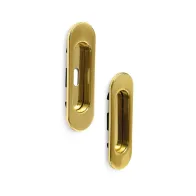 MANIGLIA OVALE PORTA SCORR C/FORO E SENZA  ORO