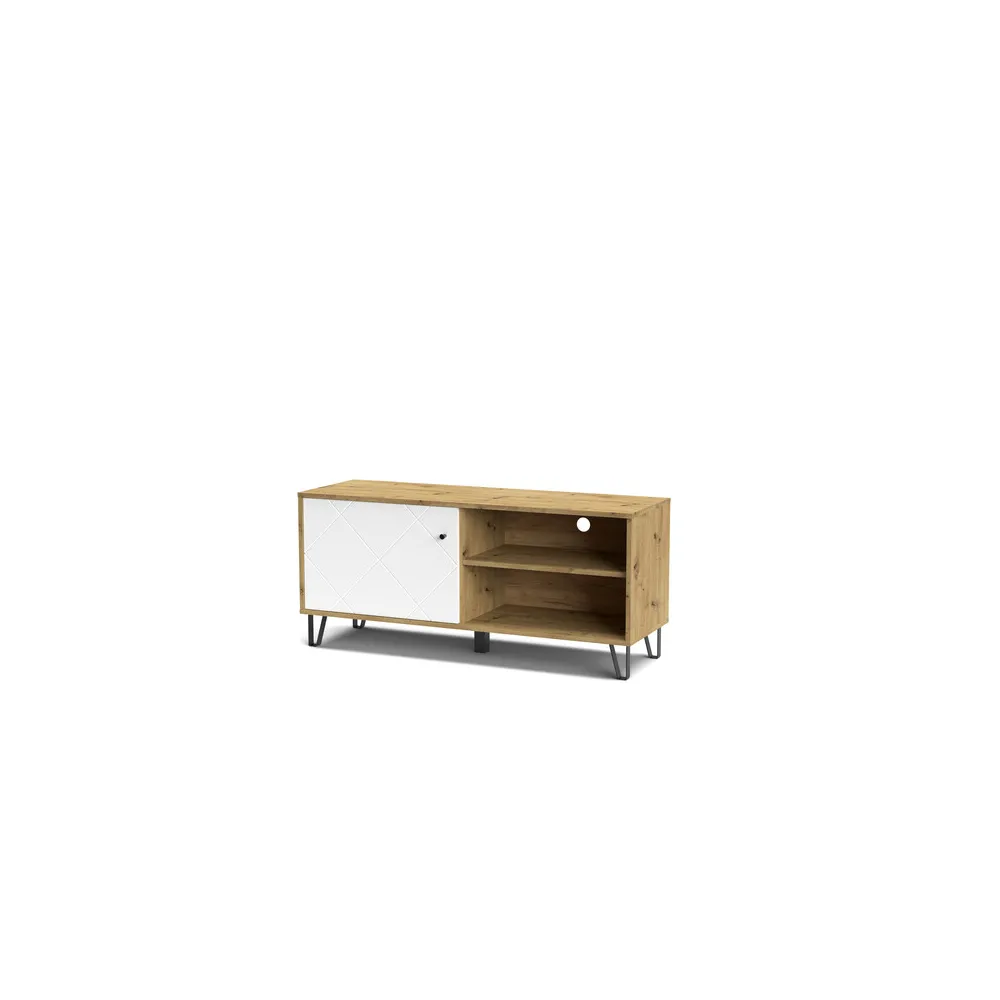PORTATV BOLLO BO1 CM 123X40X55 ROV.ARTISAN/BIANCO