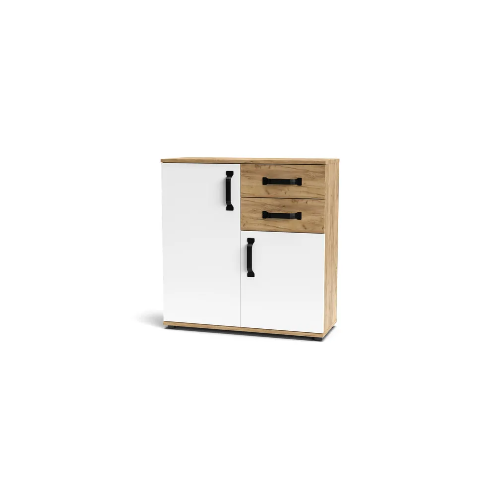 MOBILE MOSSO 2A+2C O2 CM 80X32X83 ROVERE GOLD/BIAN MOBILE MOSSO 2A+2C O2 CM 80X32X83 ROVERE GOLD/BIAN