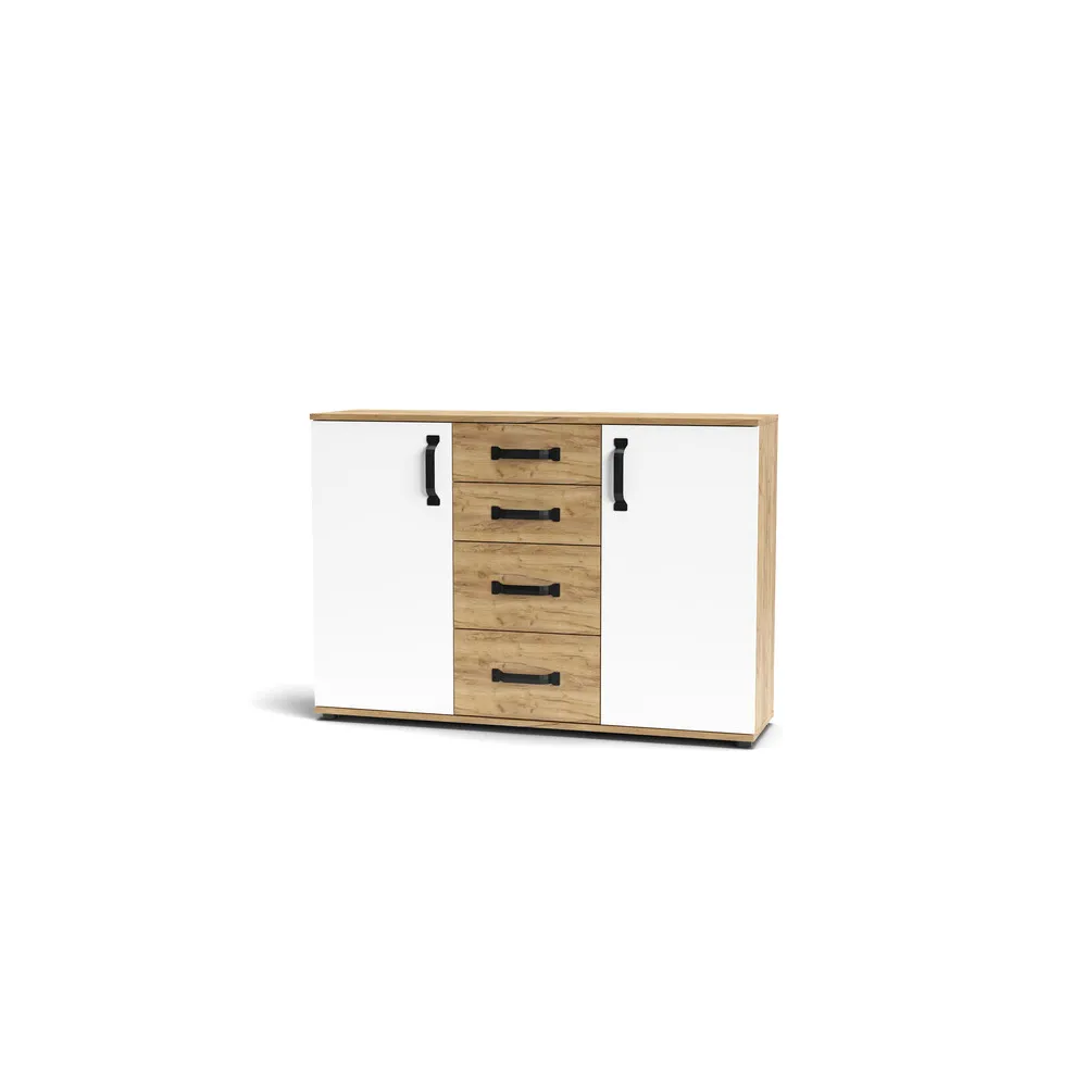 MOBILE MOSSO 2A+4C O3 CM 120X32X83 ROVERE GOLD/BIA